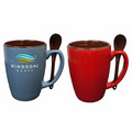 16 Oz. Endeavor Spoon Handle Mug with Brown Spoon - Screen Printed